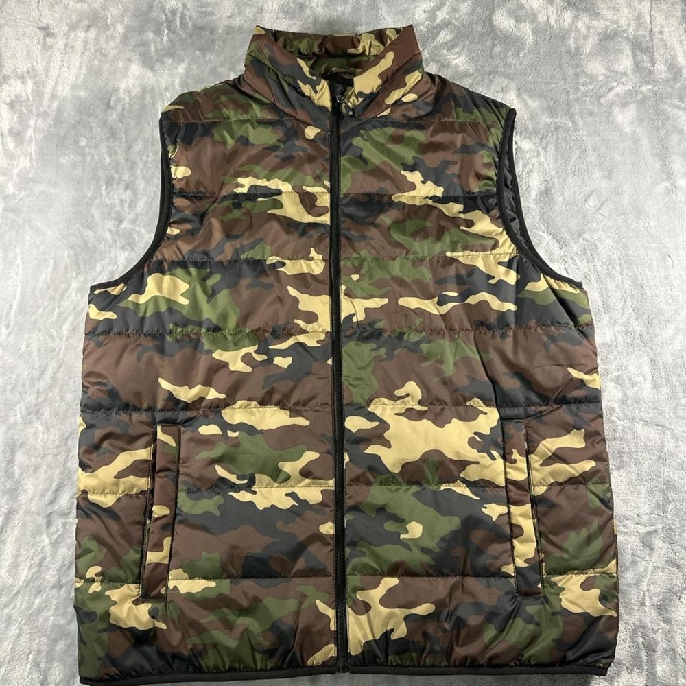 Swiss Tech Multi-colored camo puffer vest